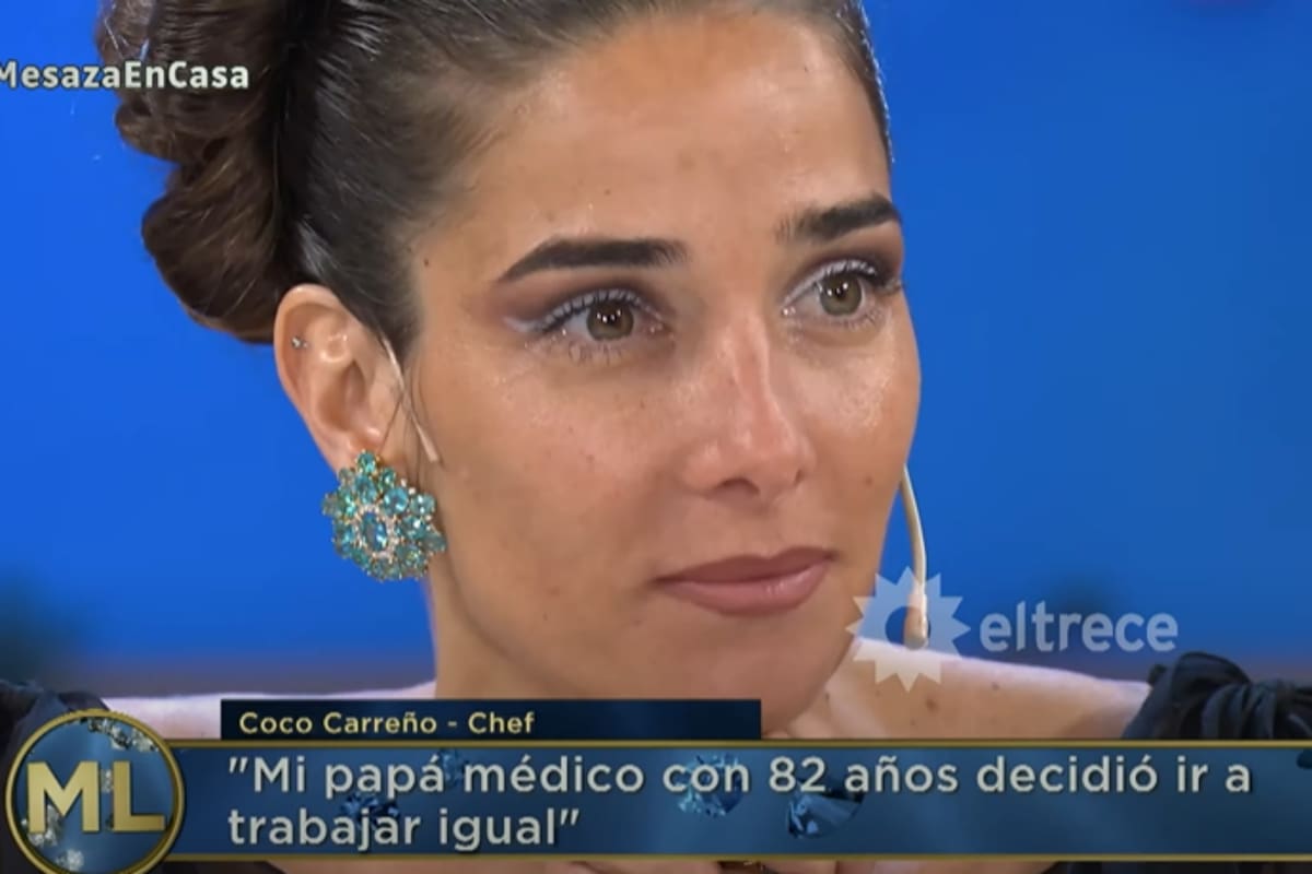 El chef emocionó a la conductora con la historia de su padre que no dejó de trabajar. Fuente: El Trece