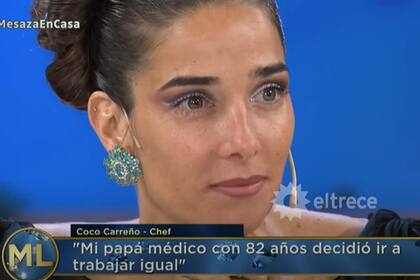El chef emocionó a la conductora con la historia de su padre que no dejó de trabajar. Fuente: El Trece