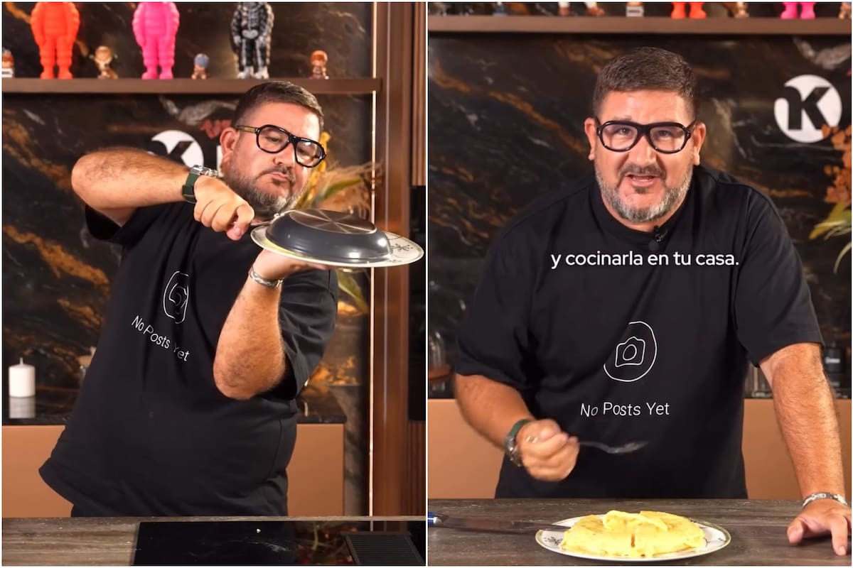 El chef español Dani García enseñó a hacer la verdadera tortilla de papa