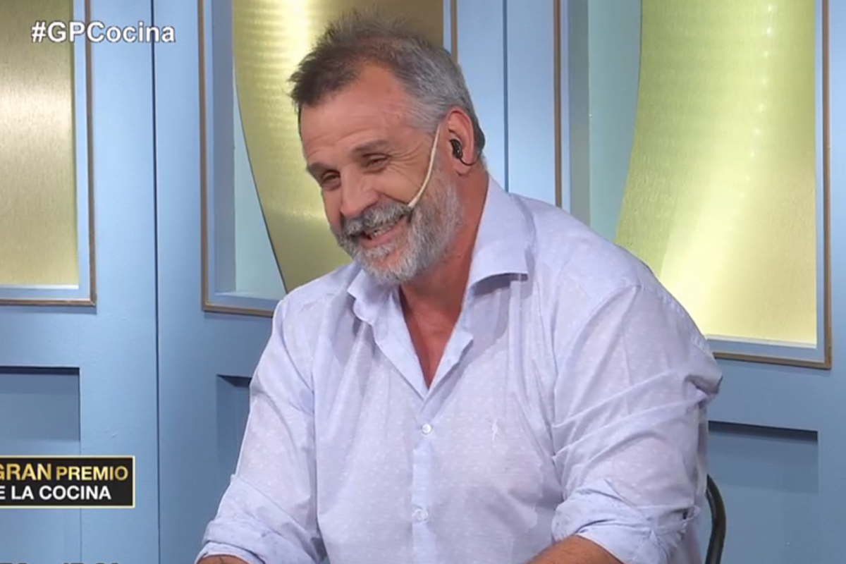 El chef especialista en carnes asadas se tentó al aire en el programa de ayer de El gran premio de la cocina