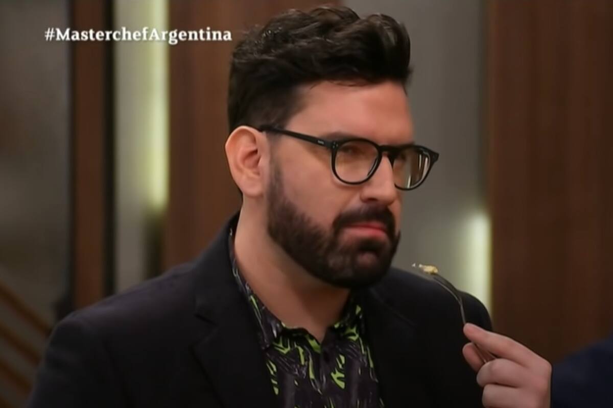 El chef no pudo resistir la excentricidad. del humorista. Fuente: Telefe