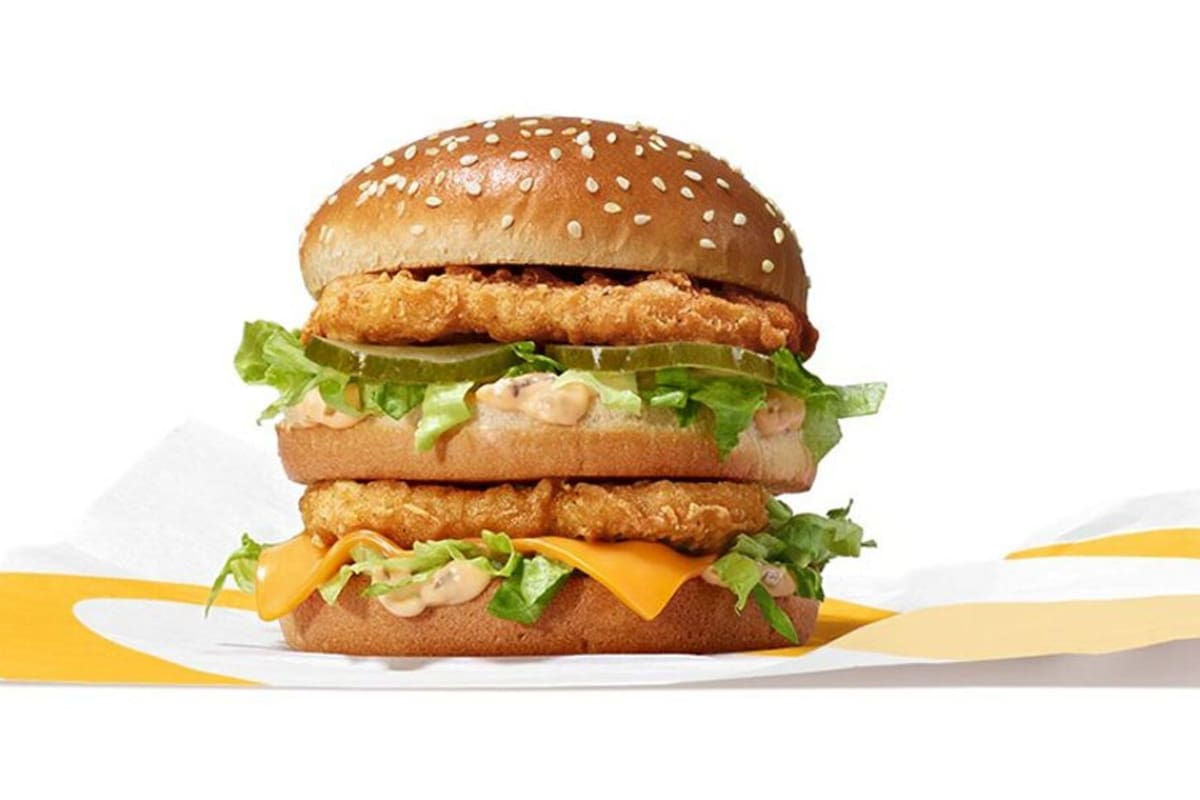 El Chicken Big Mac estará disponible en Estados Unidos a partir del 10 de octubre y por tiempo limitado (Mcdonalds)