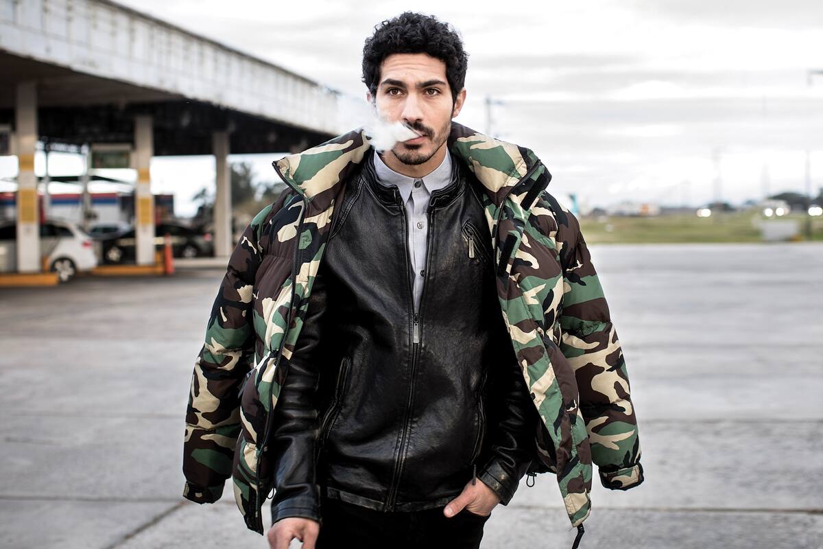 El Chino Darín en la producción de fotos para la tapa de Rolling Stone