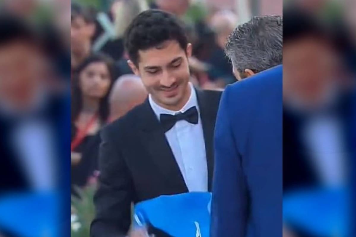 El Chino Darín llevó un elemento muy especial a la alfombra roja del Festival de Venecia 2022