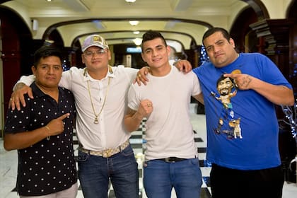 José Jaita, el Chino, Fabian y Pileta: el Team Maidana