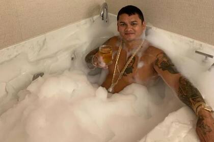 El Chino Maidana y un momento de relax en otros tiempos