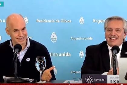 El chiste de Horacio Rodríguez Larreta en conferencia que hizo reír a Alberto Fernández