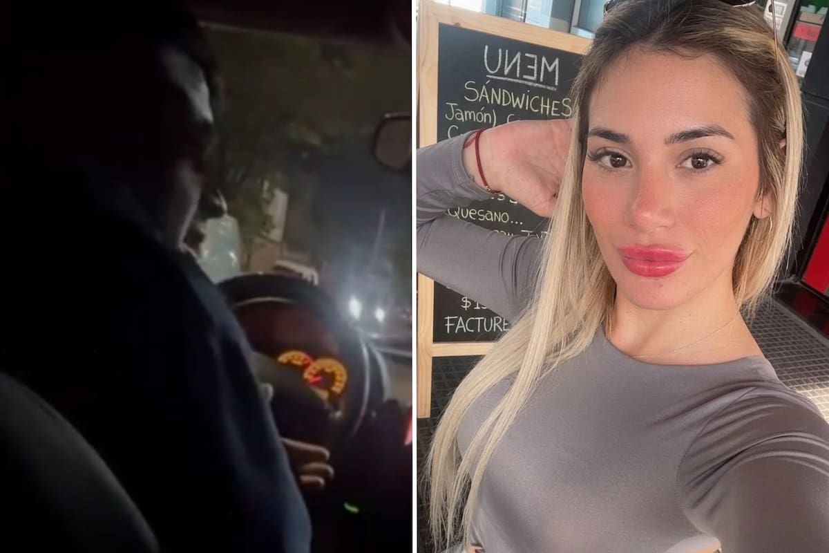 El chofer de la aplicación de viajes junto a Florencia, la denunciante
