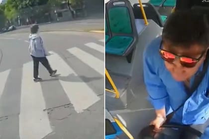 El chofer no pudo detener el colectivo a tiempo e impactó contra la mujer