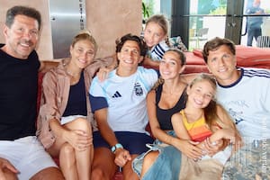 El Cholo Simeone llegó a Miami para alentar a su hijo Giuliano y compartió tiernas postales familiares