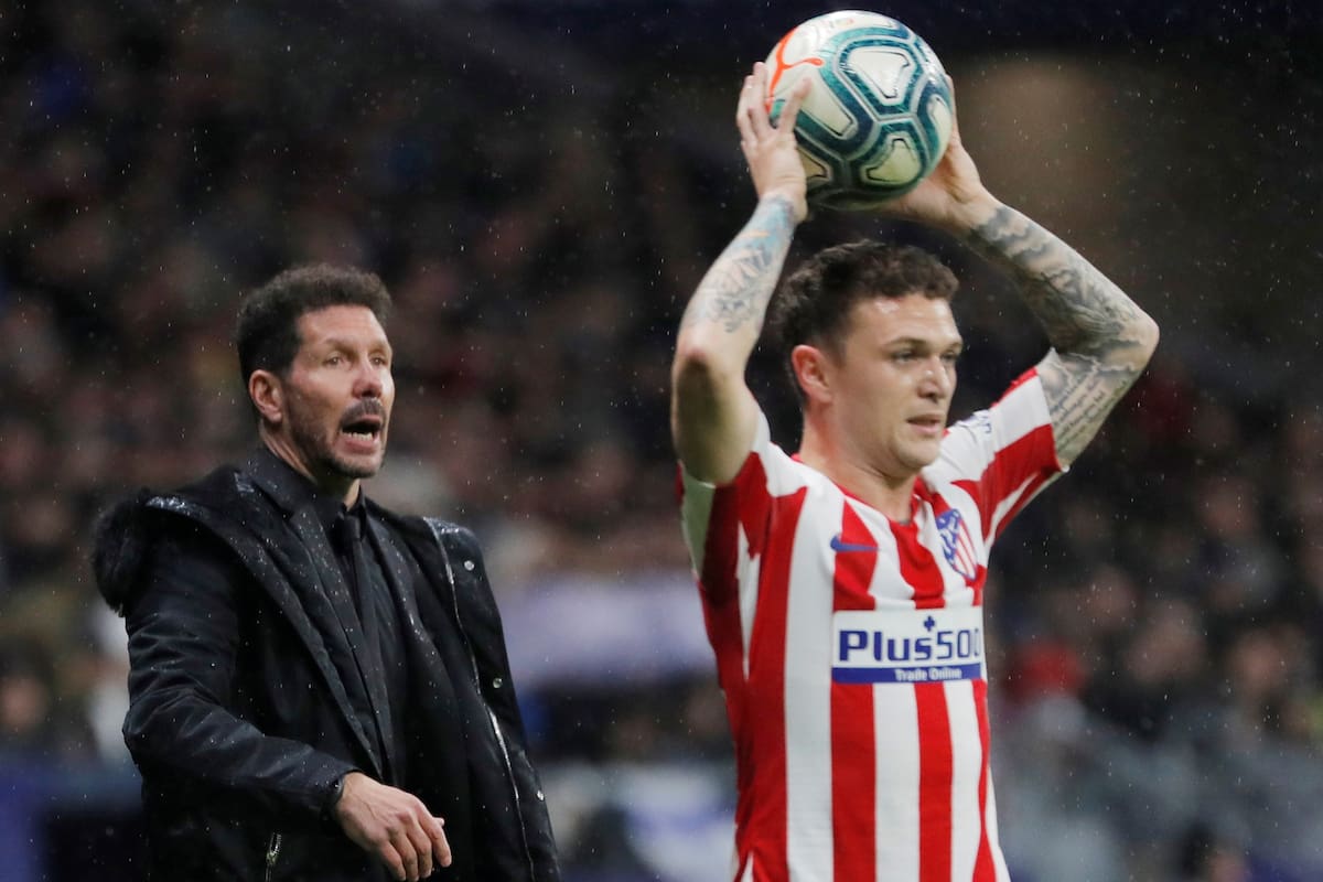 El Cholo Simeone no podrá contar con Trippier hasta el mes de marzo por una sanción que despierta polémicas