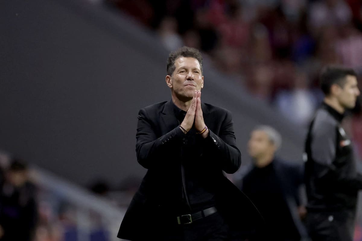 El Cholo Simeone pide clemencia, en una imagen poco habitual