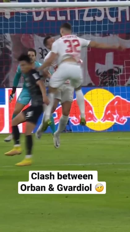 El choque de cabezas entre Josko Gvardiol y Wili Orban por el que el defensor croata debió usar una máscara facial en el Mundial de Qatar 2022