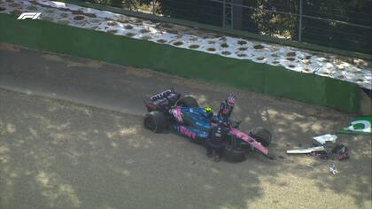 El choque de Colapinto en Imola