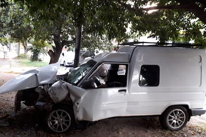 El choque de Marcos Antonio Lasserre, acusado de un femicidio y homicidio en Parque Barón