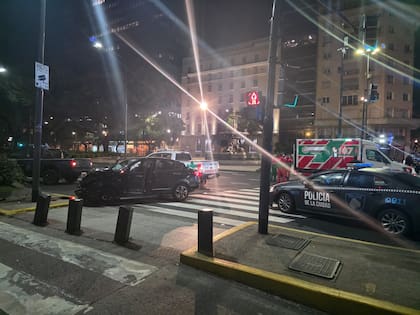 El choque en la 9 de Julio.
