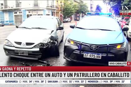 El choque entre un patrullero y un automovilista que circulaba alcoholizado