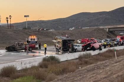 El choque ocurrió en la autopista I-15 cuando un conductor ebrio impactó el camión de tacos