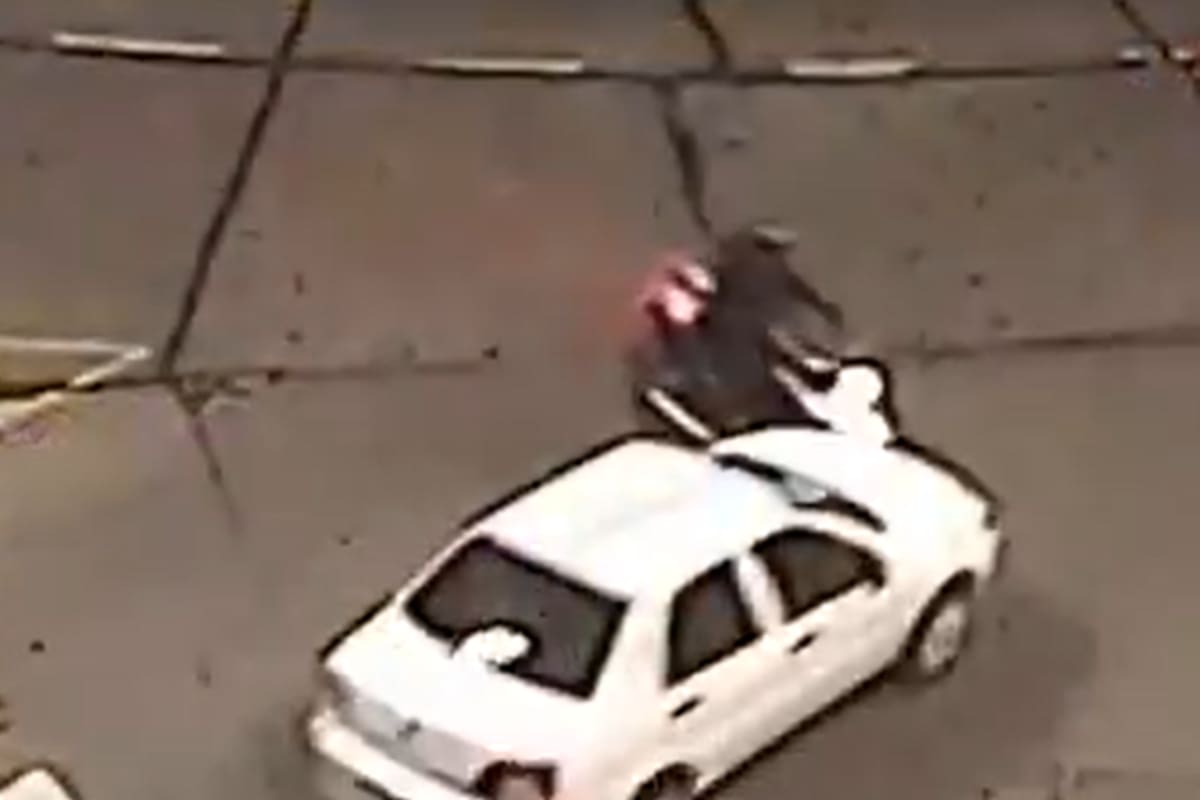 El choque quedó registrado en las cámaras municipales