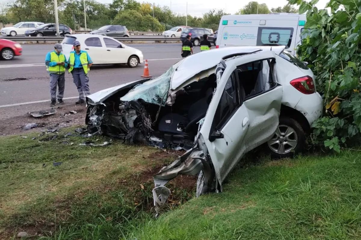 El choque tuvo lugar frente al predio de la Virgen hacia el Este