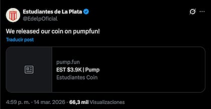 El ciberataque en la cuenta oficial de X de Estudiantes de La Plata