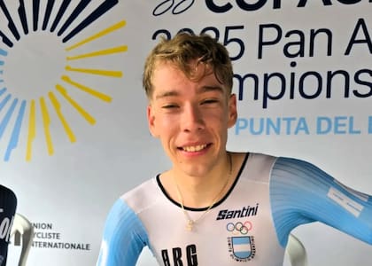El ciclista Mateo Kalejman Quiroga, ganador de la medalla de oro en los Juegos Suramericanos