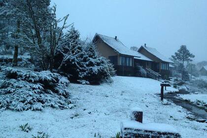 El ciclón impulsó el aire frío y húmedo hasta las sierras de Santa Catarina