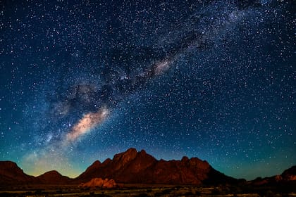 El cielo en uno de los lugares del ranking de astroturismo, Namibia