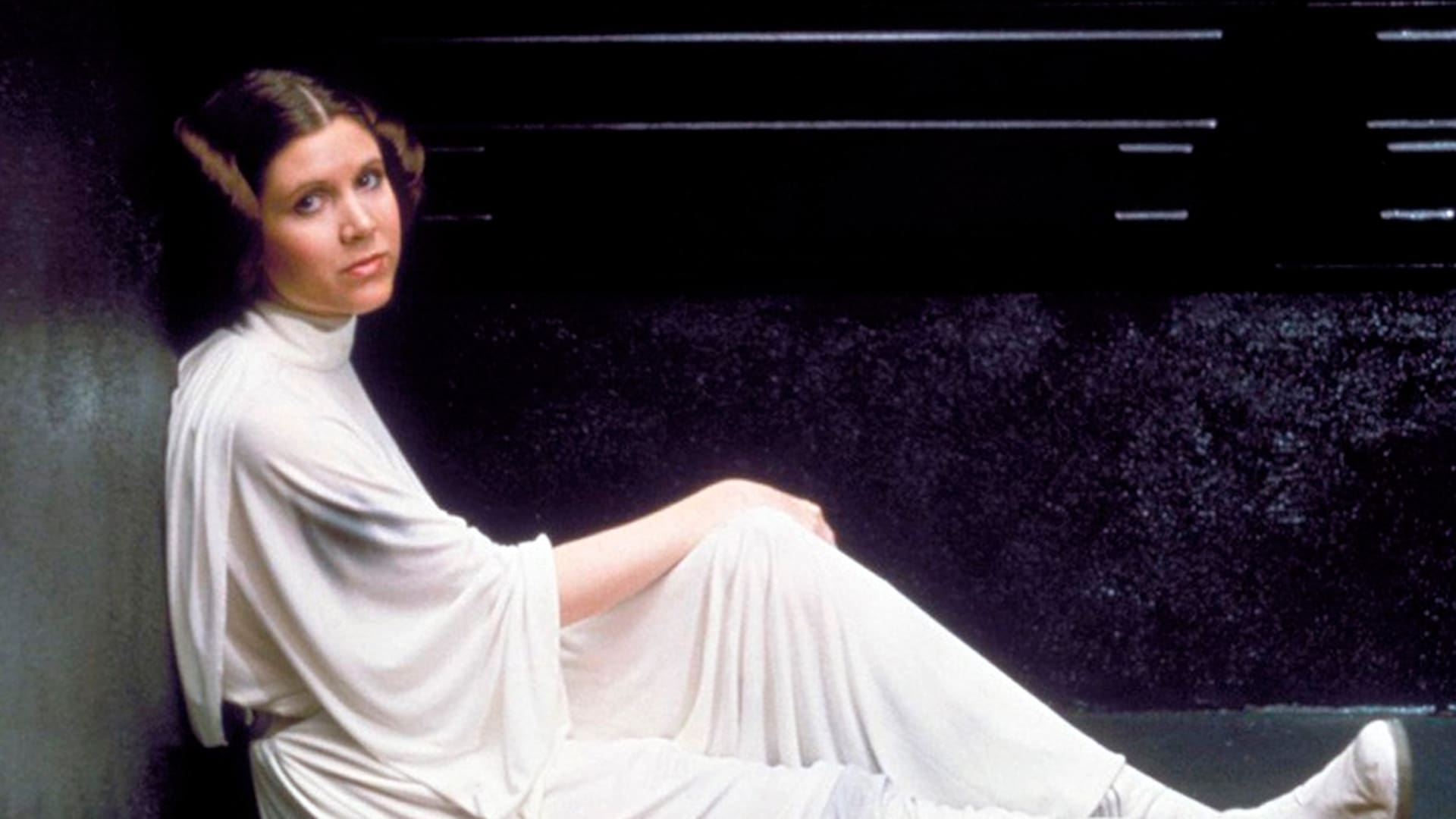 Carrie Fisher como la Princesa Leia, su personaje más icónico