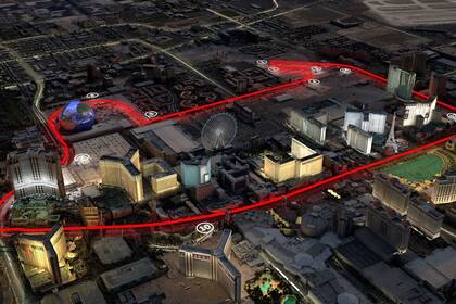 El circuito callejero de Las Vegas es uno de los más modernos y completos que hay