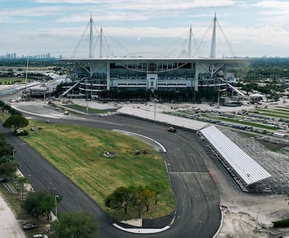 El circuito del Gran Premio de Fórmula 1 de Miami.