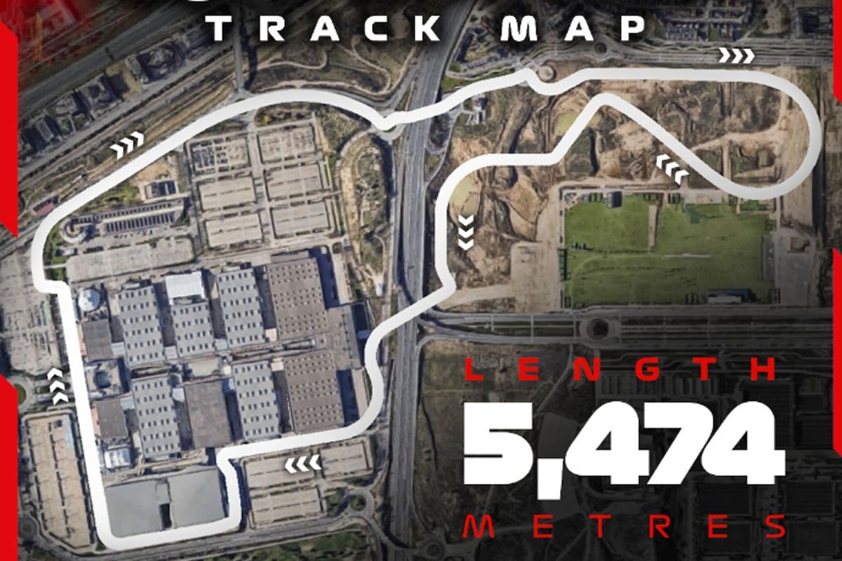 El circuito semicallejero de Fórmula 1 de Madrid