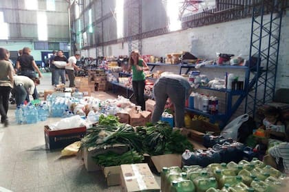 El Circulo Cultural Tolosano durante las inundaciones en La Plata en 2013