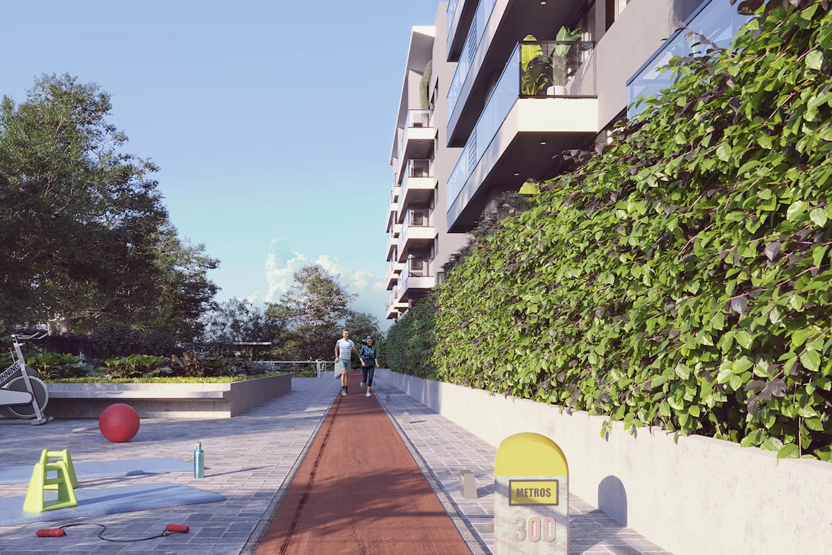 El circuuto aeróbico que tendrá MilAires, en Villa Devoto