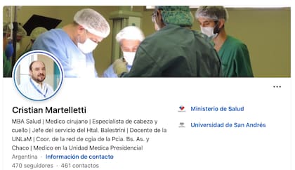El cirujano integra la Unidad Médica Presidencial desde el año 2013