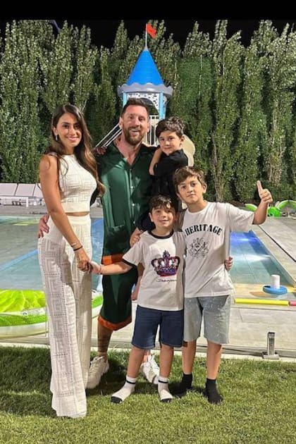 El clan Messi-Roccuzzo celebró la llegada del 2023