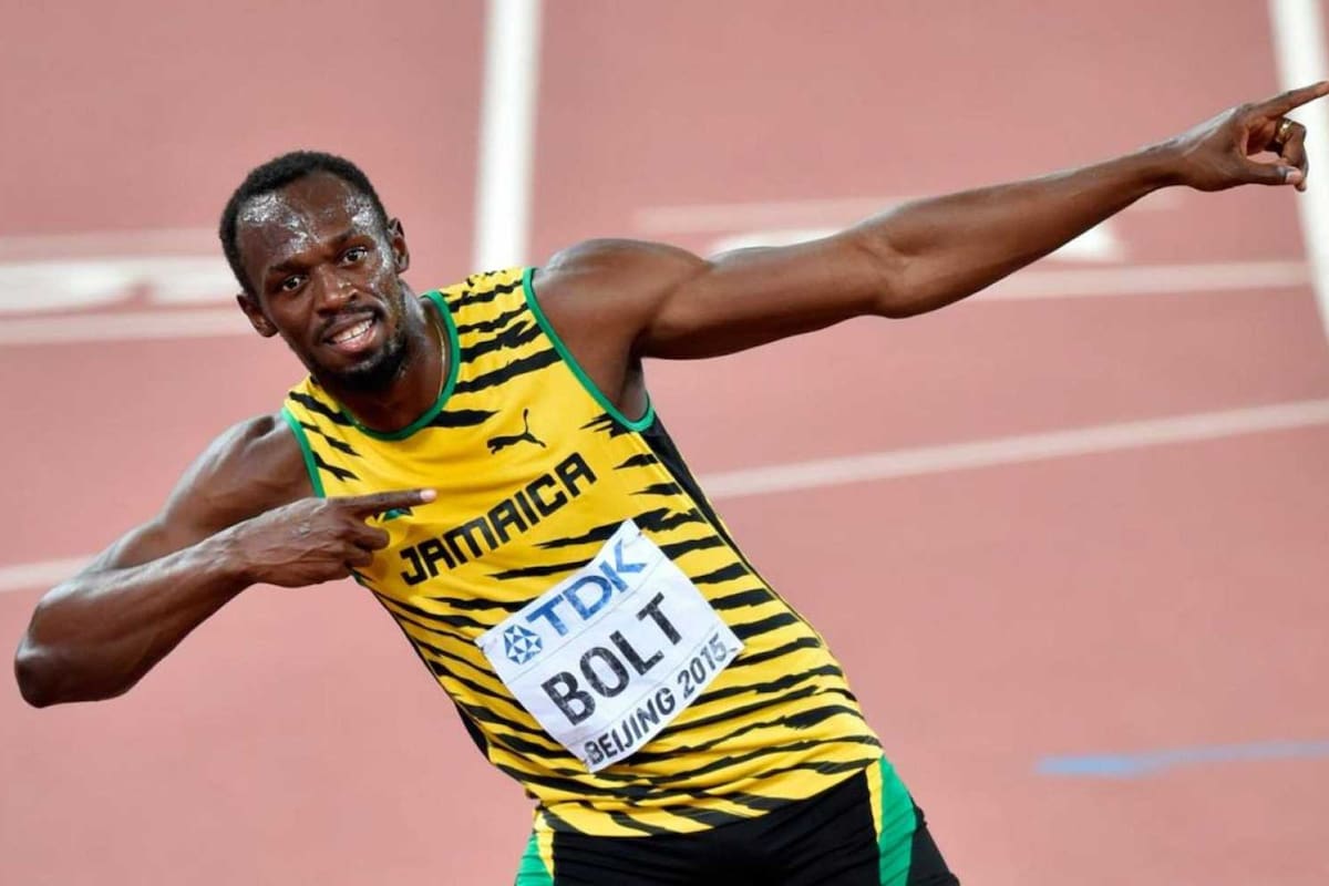 El clásico festejo de Usain Bolt