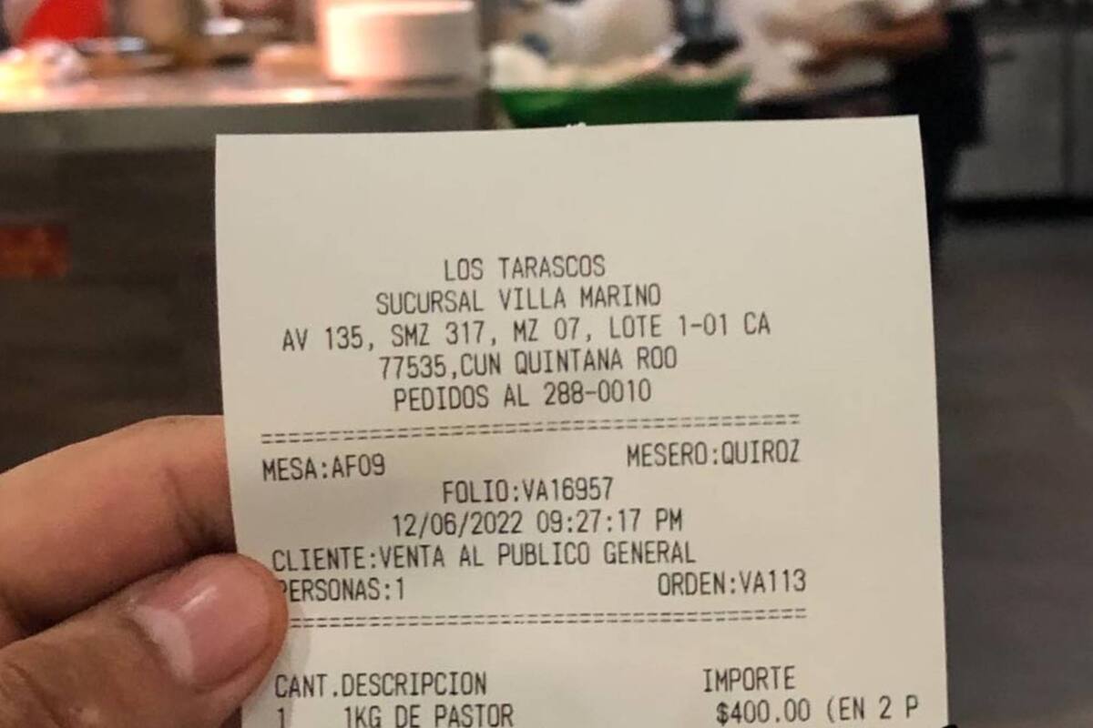 El cliente contó su mala experiencia en Facebook (Foto Facebook Luis Ángel)