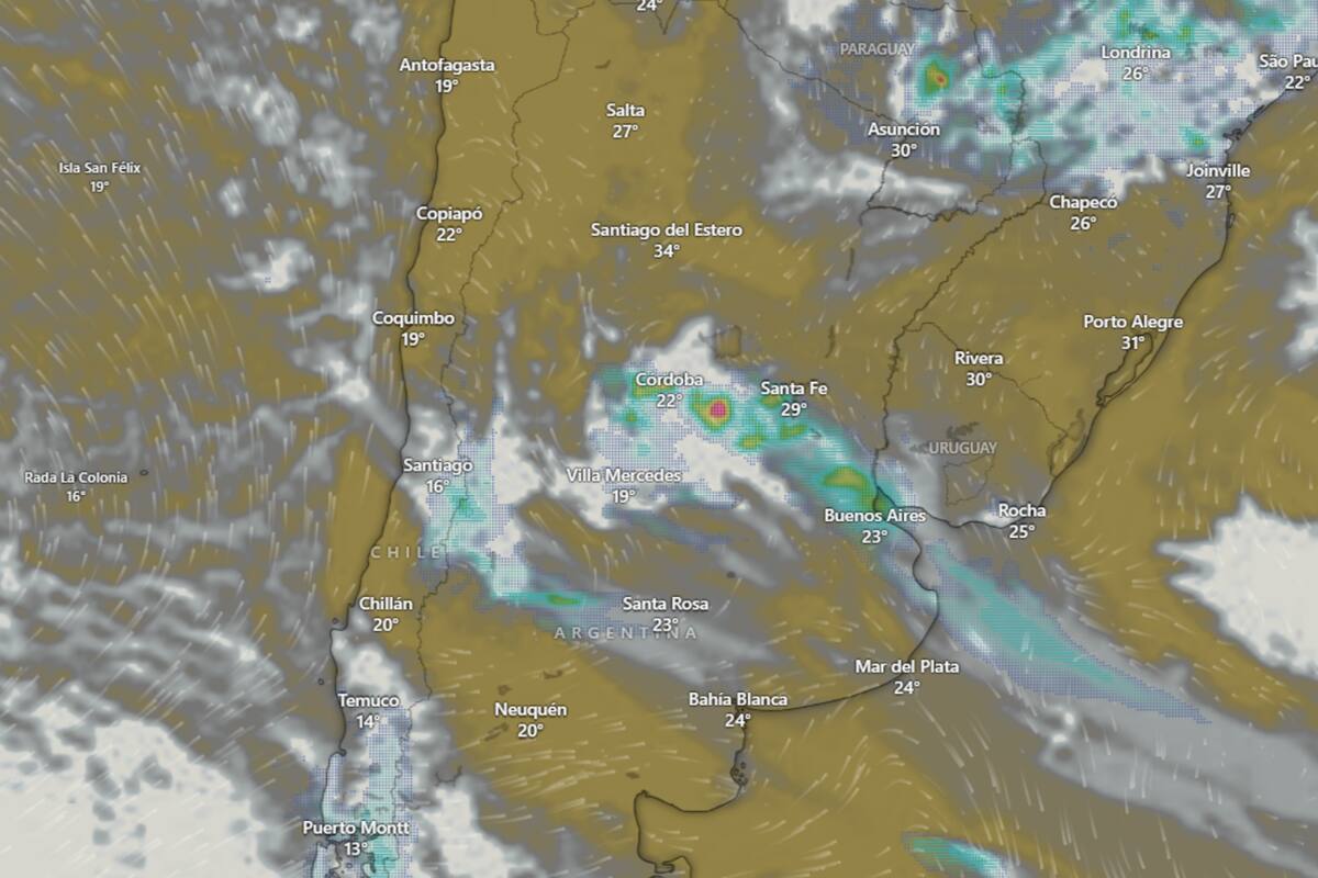 El clima del lunes 15 de diciembre