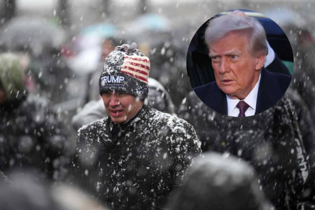 El clima durante la ceremonia de asunción de Donald Trump en Washington DC