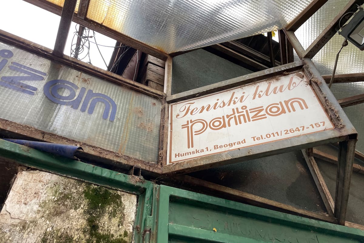El club de tenis Partizán, donde comenzó a jugar Novak Djokovic