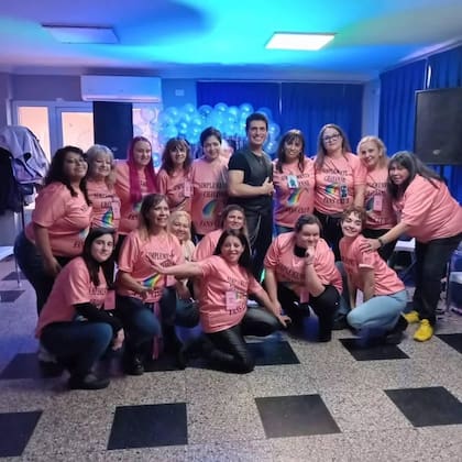 El club en el festejo de fin de año con un imitador de Chayanne
(Foto: cortesía de Aldana Ferreyra)