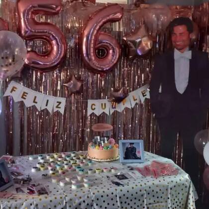 El club festejó el cumpleaños del artista y preparó una mesa con torta y velas
(Foto: cortesía de Aldana Ferreyra)