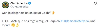 El club mexicano celebró el gol del descuento marcado por el colombiano