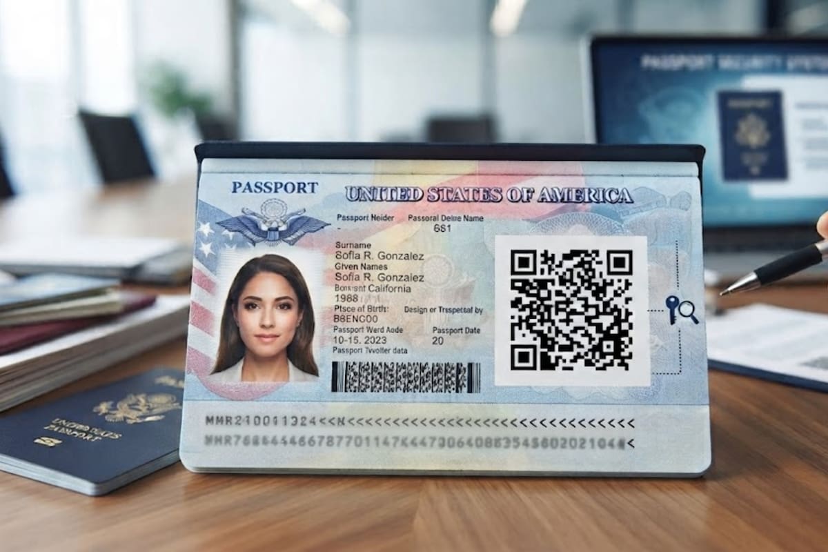 El código QR que incluye el nuevo pasaporte de Estados Unidos sirve para que los portadores ingresen al portal oficial y se enteren de las últimas novedades