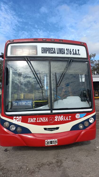 El colectivo de la línea 216 asaltado en la zona oeste del conurbano