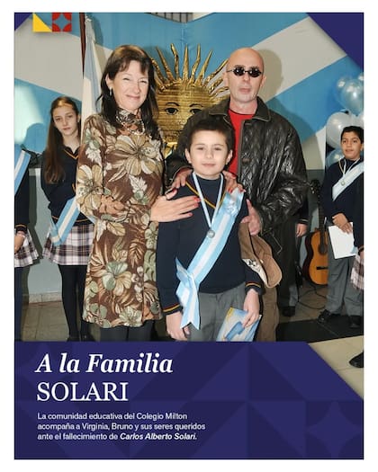 El colegio compartió fotos inéditas del músico con su familia (Foto: Instagram @miltonscollege)