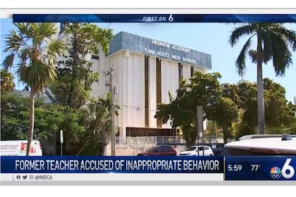El colegio hebreo de Miami decidió despedir a la maestra cuando tomaron conocimiento de la situación Foto: Captura de TV
