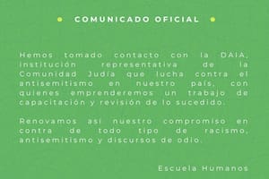 El colegio Humanos tomó intervención con la DAIA.
