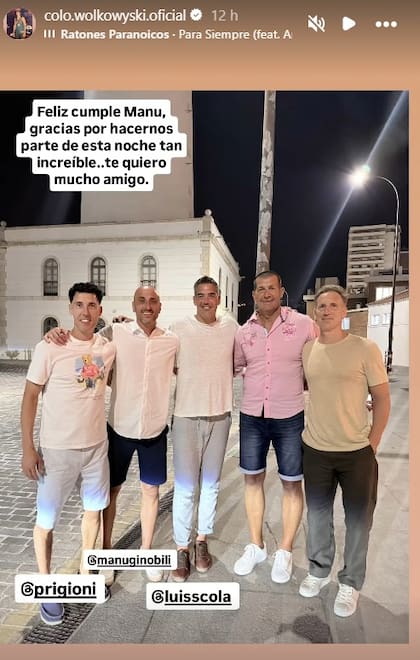 El Colo Wolkowyski saludó a Ginóbili en redes